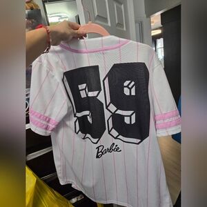 Barbie Pink and White Striped Jersey